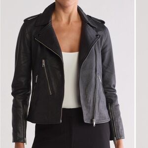 All Saints Black Leather Jacket
